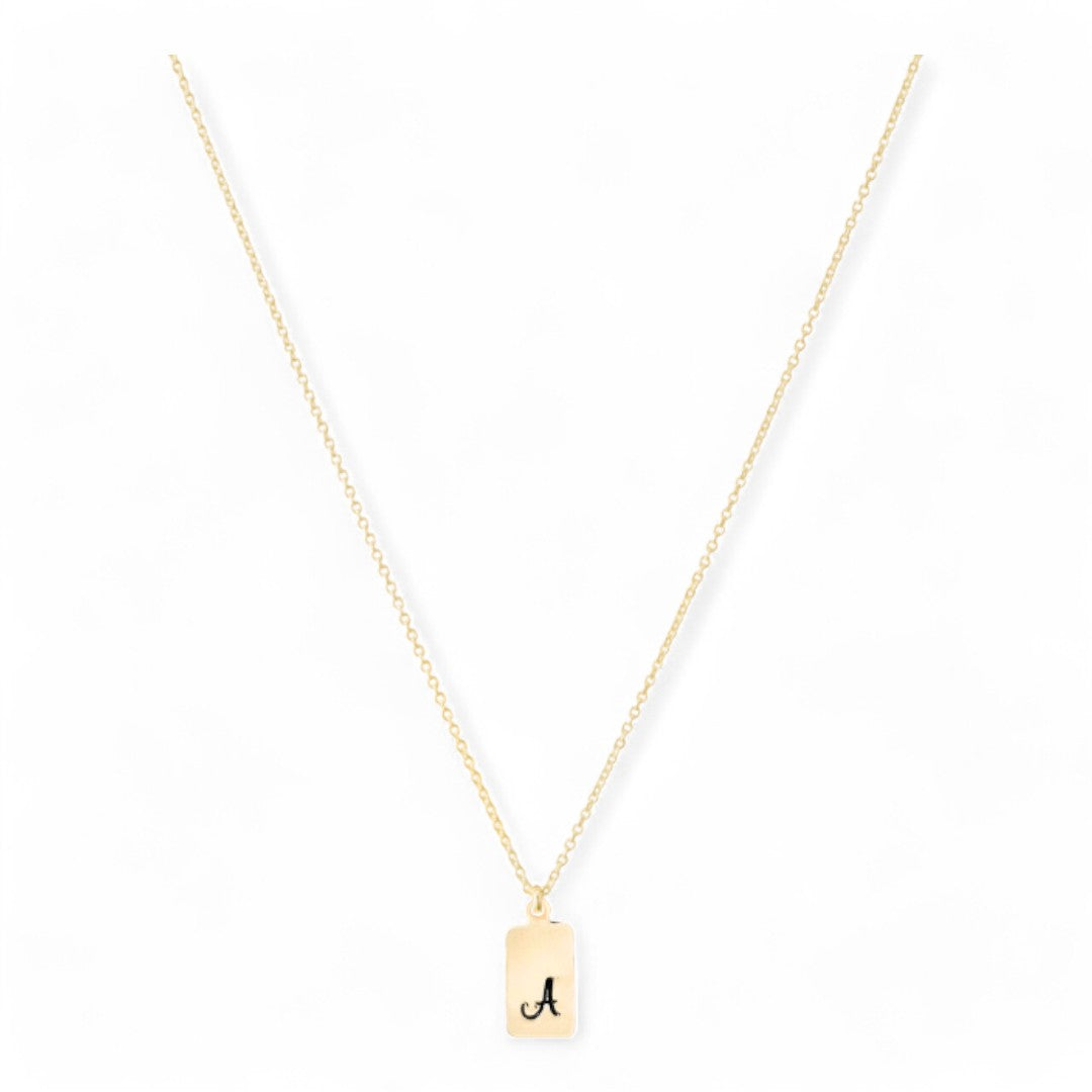 Gouden ketting met letter