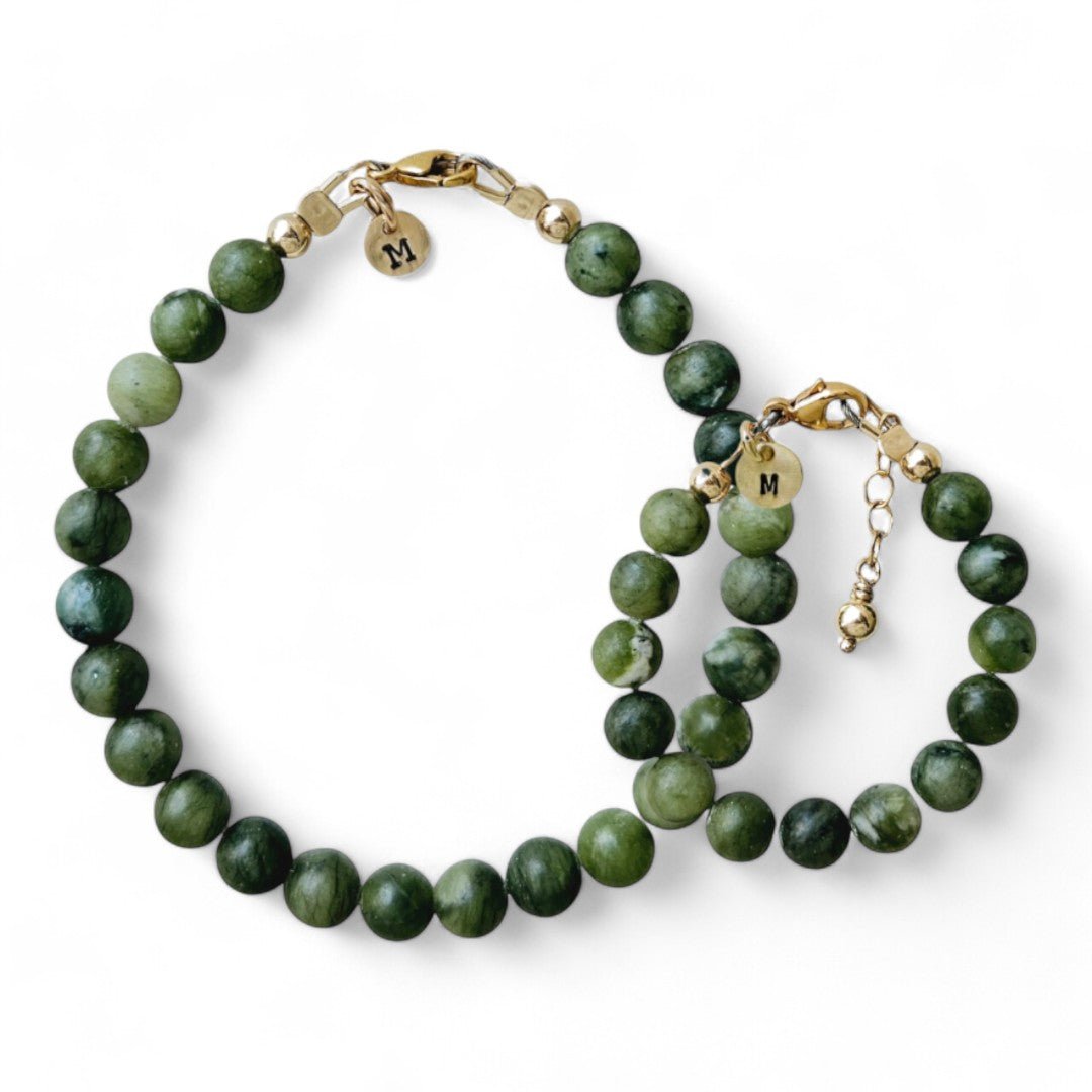 Vader zoon armband goud met initiaal | Midas | GOUD - GOLD FILLED - Kleine Zus