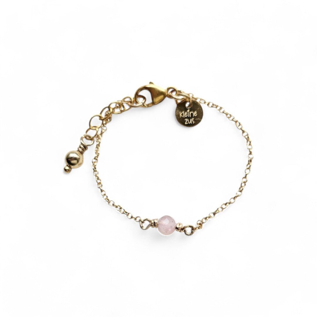 Armband goud met geboortesteen | Kind | GOUD - GOLD FILLED - Kleine Zus