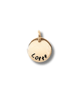 Bedel met naam rond | 15 mm | GOUD - GOLD FILLED - Kleine Zus