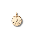 Bedel met datum & letter | 15 mm | GOUD - GOLD FILLED