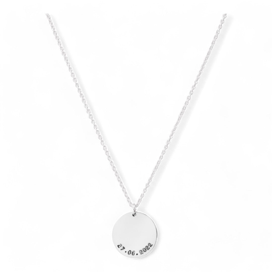 Ketting zilver met datum