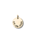 Bedel met datum | 15 mm | GOUD - GOLD FILLED - Kleine Zus