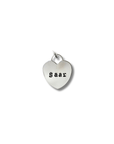 Bedel met naam | Hart 13 mm | .925 STERLING ZILVER - Kleine Zus