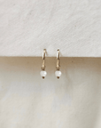 Oorbellen goud geboortesteen | 12 mm endless hoops | GOUD - GOLD FILLED - Kleine Zus