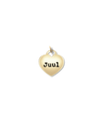 Bedel met naam | Hart 12 mm | GOUD - GOLD FILLED - Kleine Zus