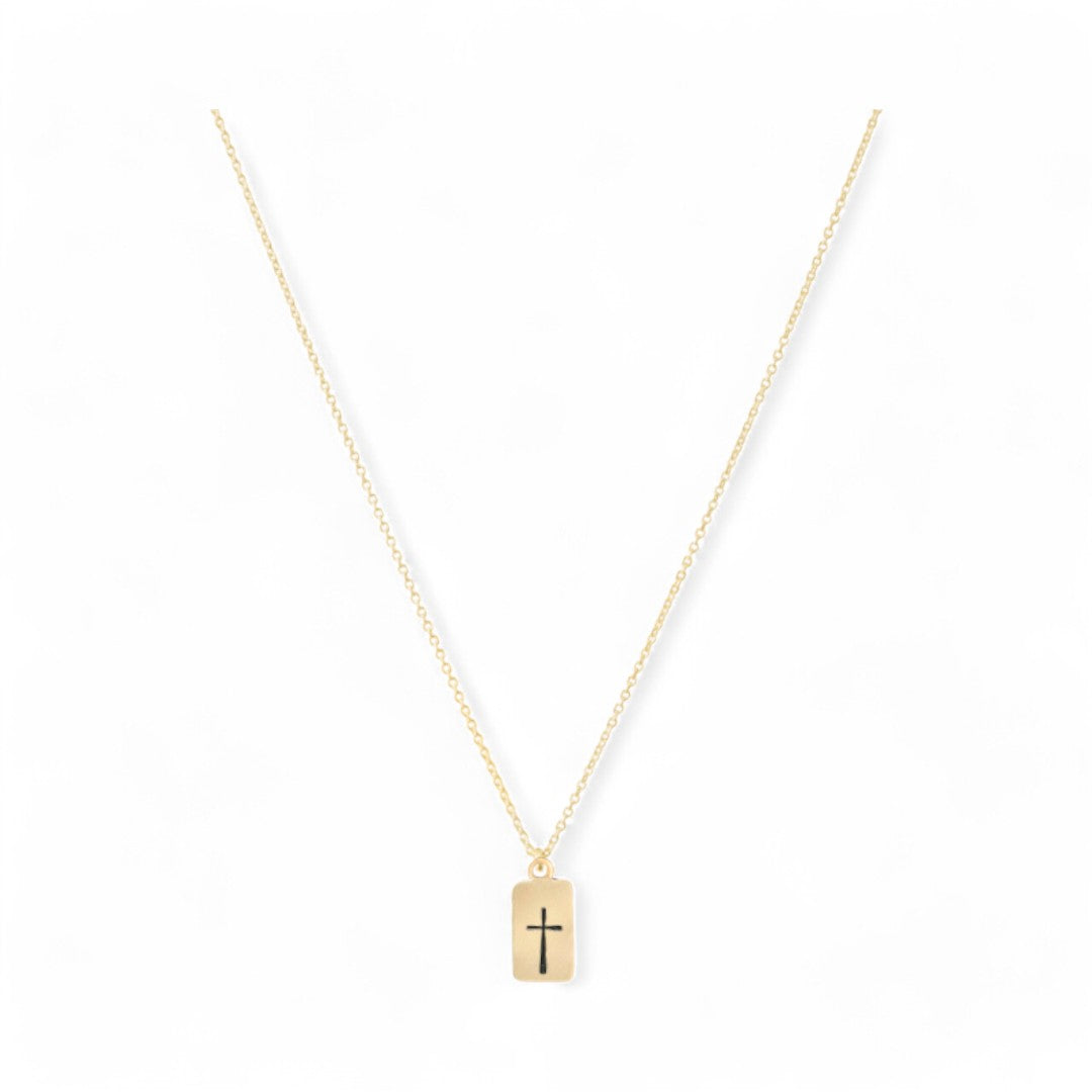 communie cadeau ketting goud kruisje