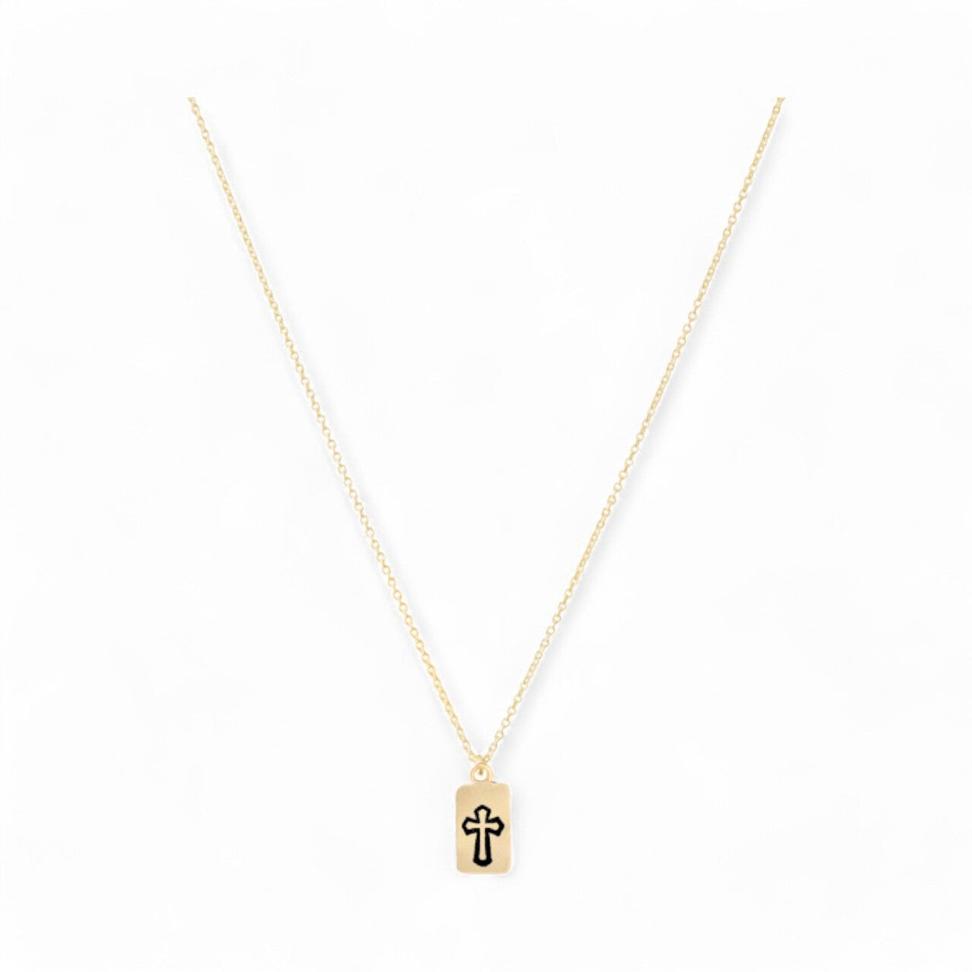 communie cadeau ketting goud kruisje