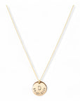 Gouden ketting met datum en letter