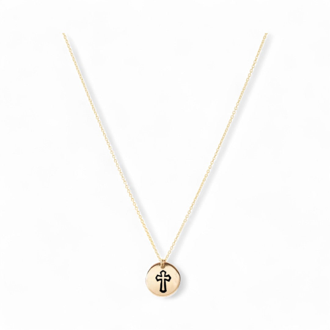 communie cadeau ketting goud kruisje