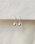 Oorbellen zilver symbool | 12 mm endless hoops | .925 STERLING ZILVER - Kleine Zus
