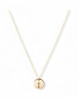 Ketting goud met kruisje | 10 mm | GOUD - GOLD FILLED - Kleine Zus