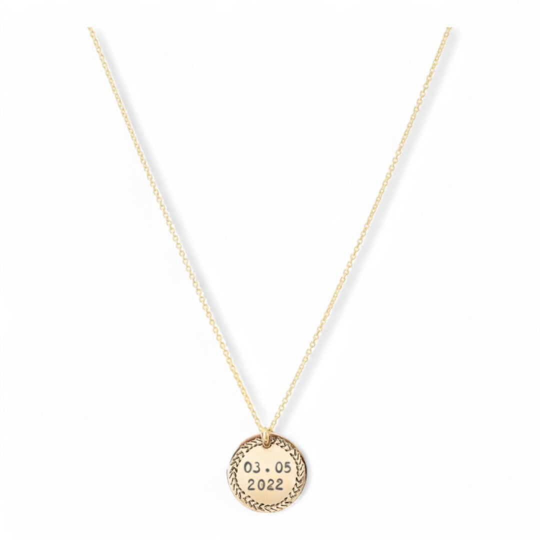 Ketting goud met datum