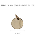 Bedel met symbool | 10 mm | GOUD - GOLD FILLED