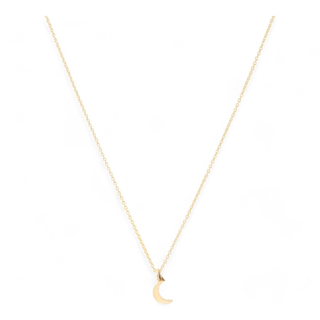 Ketting goud maantje | GOUD - GOLD FILLED - Kleine Zus