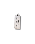 Bedel naam & datum | Dogtag | .925 ZILVER - Kleine Zus