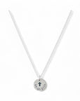 Ketting zilver met kruisje en datum | 13 mm | .925 STERLING ZILVER - Kleine Zus