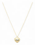 Gouden ketting met naam hart