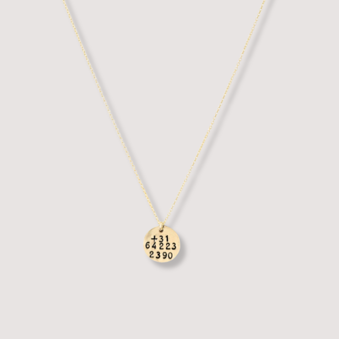 Gouden SOS ketting