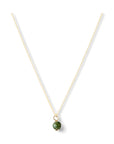 Ketting goud met groene jade 6 mm | Liefde & verbondenheid | GOUD - GOLD FILLED - Kleine Zus