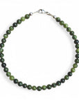 Armband groene jade 4 mm | Liefde & verbondenheid | .925 STERLING ZILVER - Kleine Zus