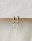 Oorbellen goud parels | Chunky hoops 13 mm | GOUD - GOLD FILLED - Kleine Zus