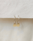 Oorbellen goud hartje | 15 mm fine hoops | GOUD - GOLD FILLED - Kleine Zus