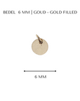 Bedel met symbool | 6 mm | GOUD - GOLD FILLED