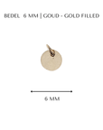 Bedel met sterrenbeeld | 6 mm | GOUD - GOLD FILLED - Kleine Zus
