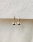 Oorbellen goud symbool | 12 mm endless hoops | GOUD - GOLD FILLED - Kleine Zus