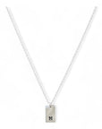 Ketting zilver met letter