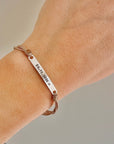 Armband met datum | Koord | Suus | .925 STERLING ZILVER - Kleine Zus