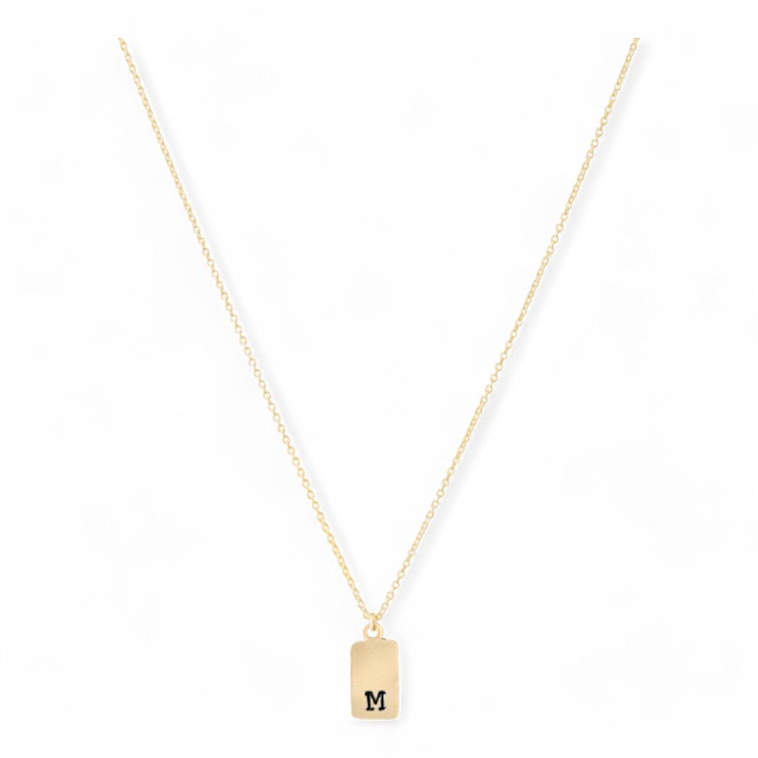 Ketting goud met letter | Tag | GOUD - GOLD FILLED - Kleine Zus