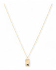 Gouden ketting met letter