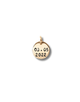 Bedel met datum | 10 mm | GOUD - GOLD FILLED - Kleine Zus