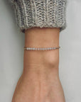 Armband rozenkwarts | Het hart & de liefde | GOUD - GOLD FILLED - Kleine Zus