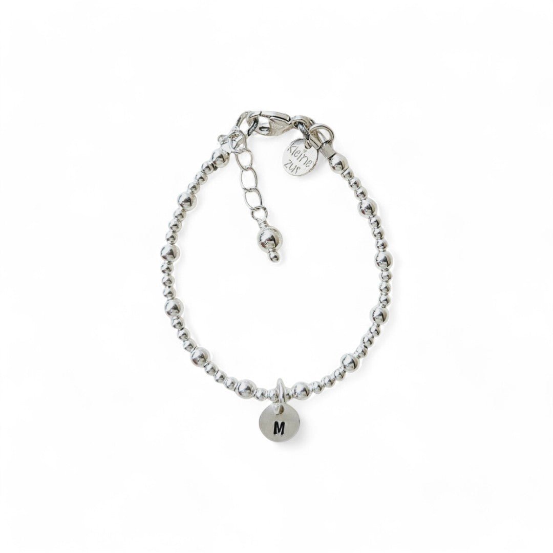 Armband met initiaal | Kind | Sylvia | .925 STERLING ZILVER - Kleine Zus