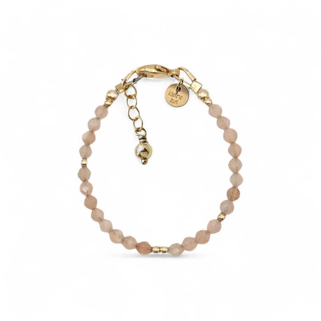 Baby armbandje goud - edelsteen | Annemae | GOUD - GOLD FILLED - Kleine Zus