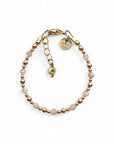 Baby armbandje goud - edelsteen | Bella | GOUD - GOLD FILLED - Kleine Zus