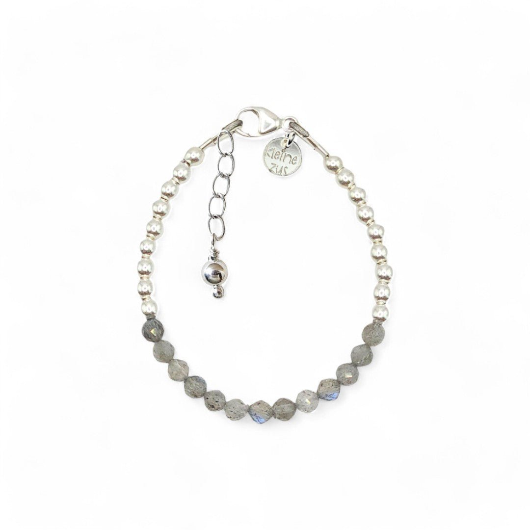 Kinderarmbandje zilver - edelsteen | Pien | .925 STERLING ZILVER - Kleine Zus