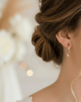 Bruidsoorbellen met letter | GOUD - GOLD FILLED - Kleine Zus