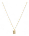 Ketting goud met datum | Tag | GOUD - GOLD FILLED - Kleine Zus