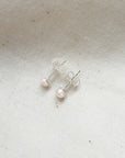 Parel oorbel zilver | Stud | .925 STERLING ZILVER - Kleine Zus