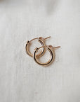 Oorbellen goud geboortesteen | Chunky hoops 13 mm | GOUD - GOLD FILLED - Kleine Zus