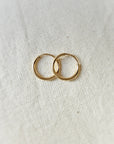 Oorbellen goud | 12 mm endless hoops | GOUD - GOLD FILLED - Kleine Zus