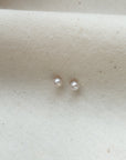 Parel oorbel zilver | Stud | .925 STERLING ZILVER - Kleine Zus