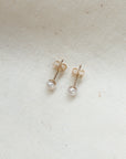 Parel oorbel goud | Stud | GOUD - GOLD FILLED - Kleine Zus