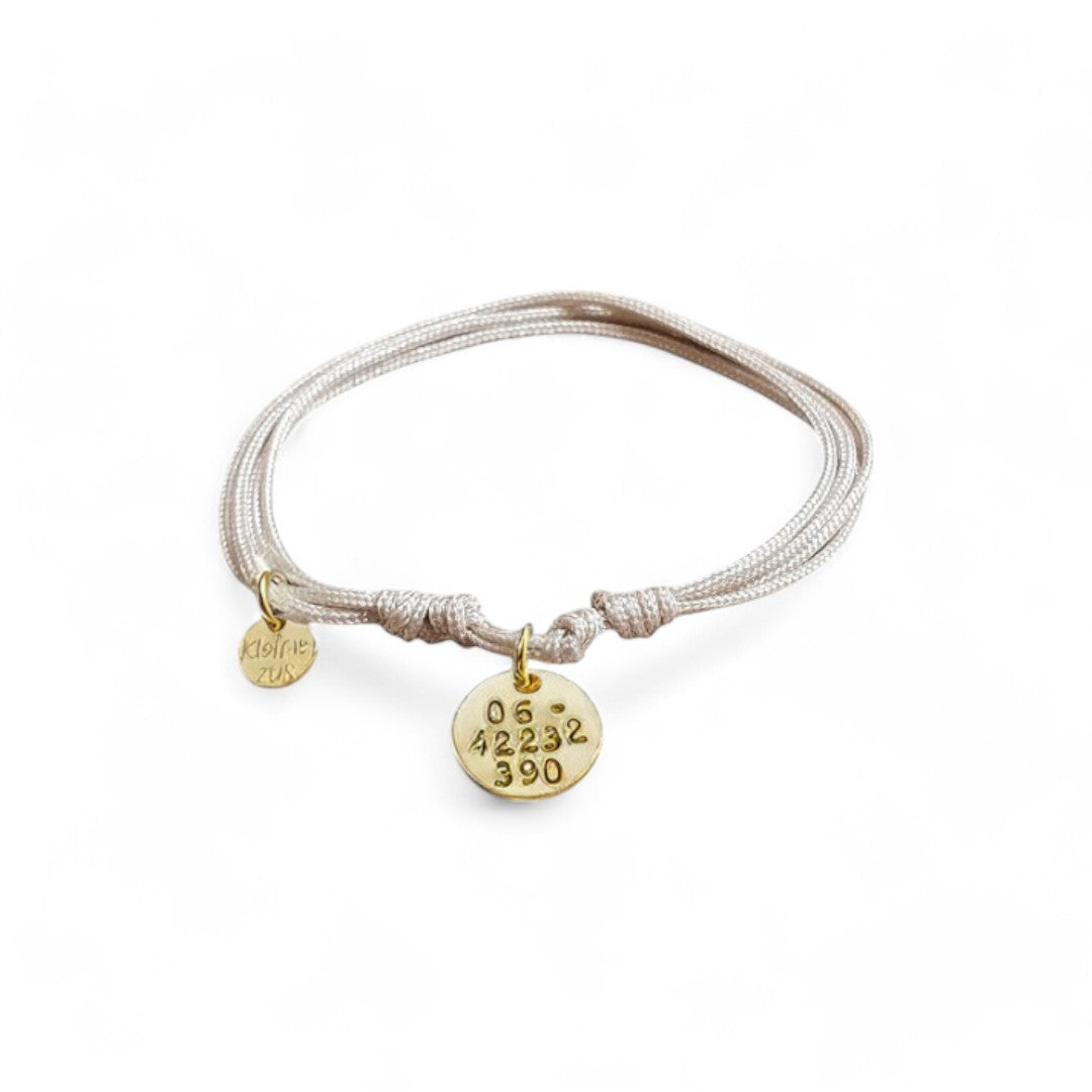 SOS armband goud