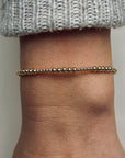 Gouden dames armband Mila
3 en 2 mm gouden kraaltjes