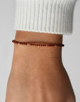 Armband dames goud - edelsteen | rode Jaspis | GOUD - GOLD FILLED - Kleine Zus